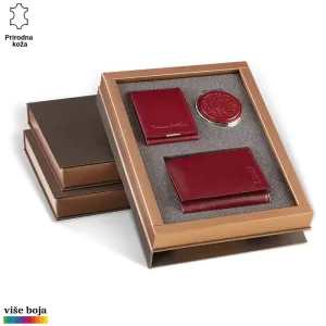 Poklon set od crvene kože brenda Princ Leather