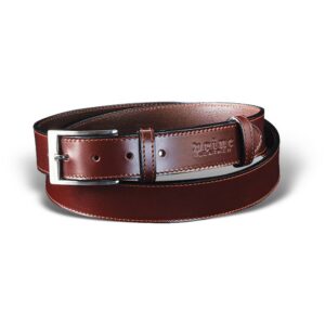 Muski kozni kais braon boje, sa metalnom snalom, brenda Princ Leather.