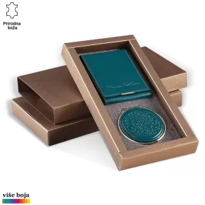 Poklon set Princ Leather u kutiji od smeđeg kartona