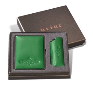 Zeleni kožni set Princ Leather u poklon kutiji