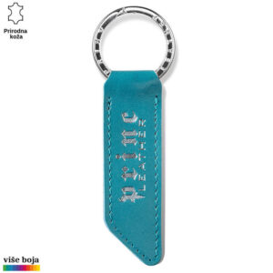 Privjesak od turkizne kože sa metalnim prstenom