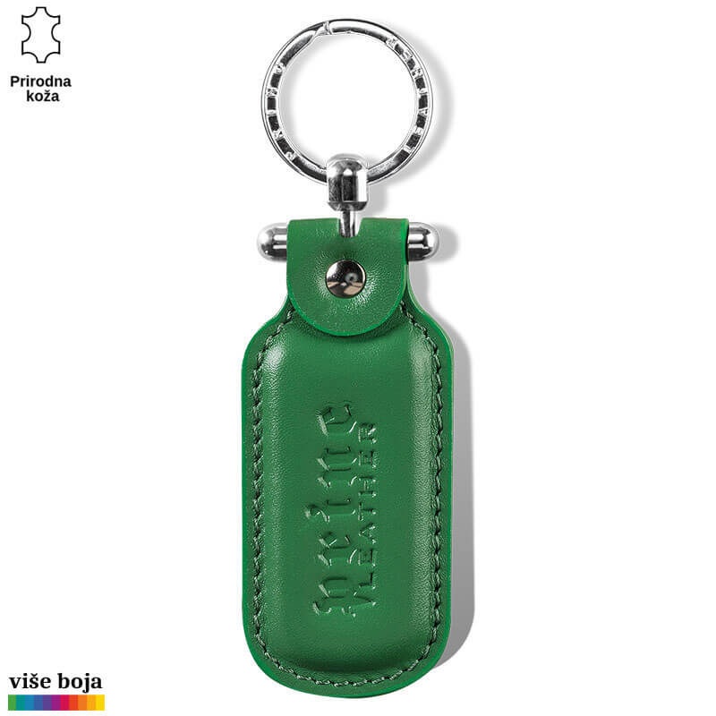 917-10-copy Privjesak za ključeve izrađen od zelene prirodne kože