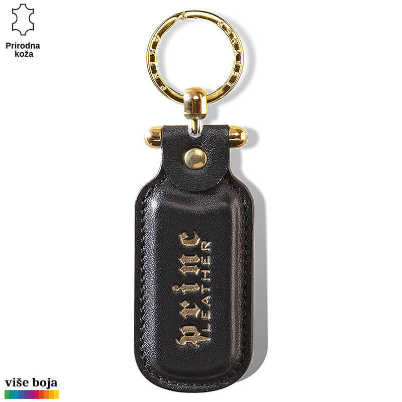 917-2-copy Crni kožni privezak sa zlatnim prstenom i natpisom "Princ Leather".