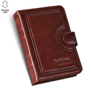 ORGANIZER 2 Kozni organizer braon boje.