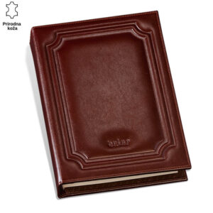 SERVIJETA SA ROKOVNIKOM A4 2 Luksuzni braon kožni rokovnik od prirodne kože brenda Princ Leather.