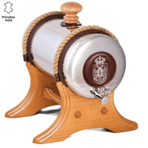 Drvena burad sa metalnim telom