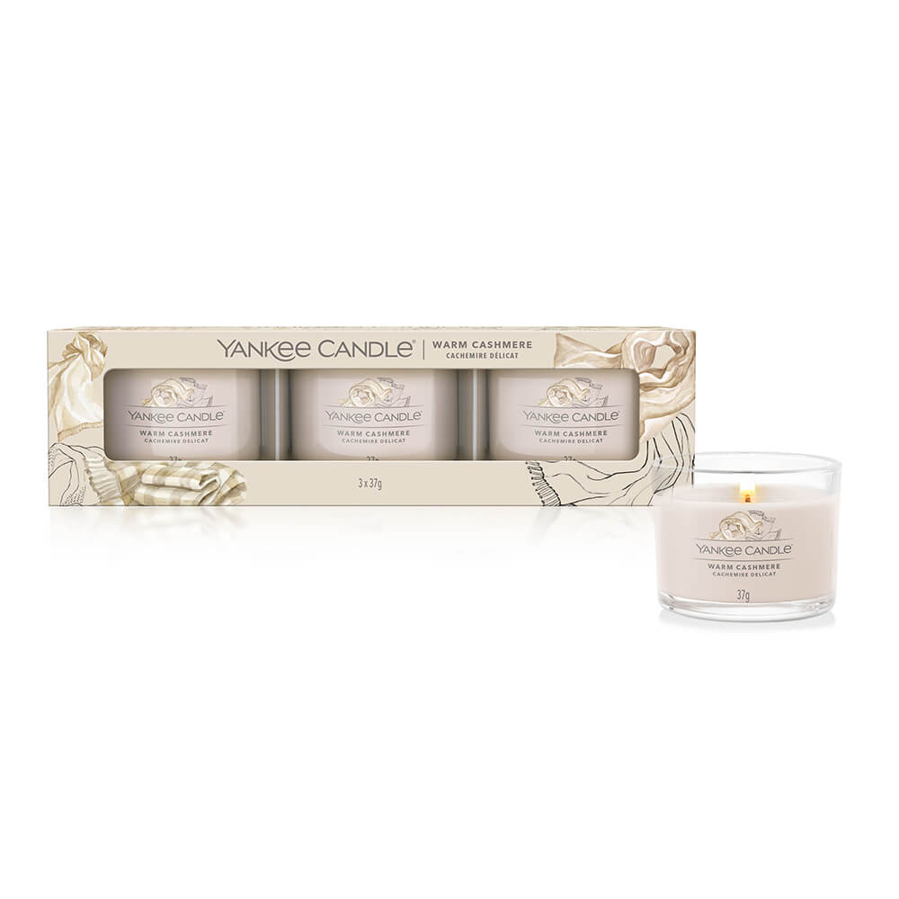 WARM CASHMERE-7 Set od tri sveće Yankee Candle Warm Cashmere