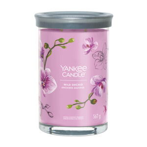 Staklena sveća Yankee Candle sa mirisom divlje orhideje