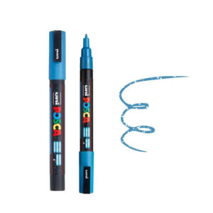 Plavi Posca marker sa poklopcem