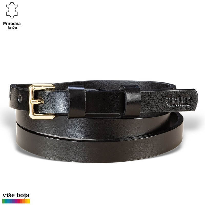 p218-4-copy Crni kožni kaiš sa zlatnom kopčom
