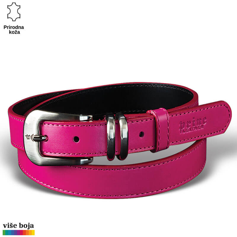 p227-16-copy Roze kožni kaiš sa metalnom kopčom