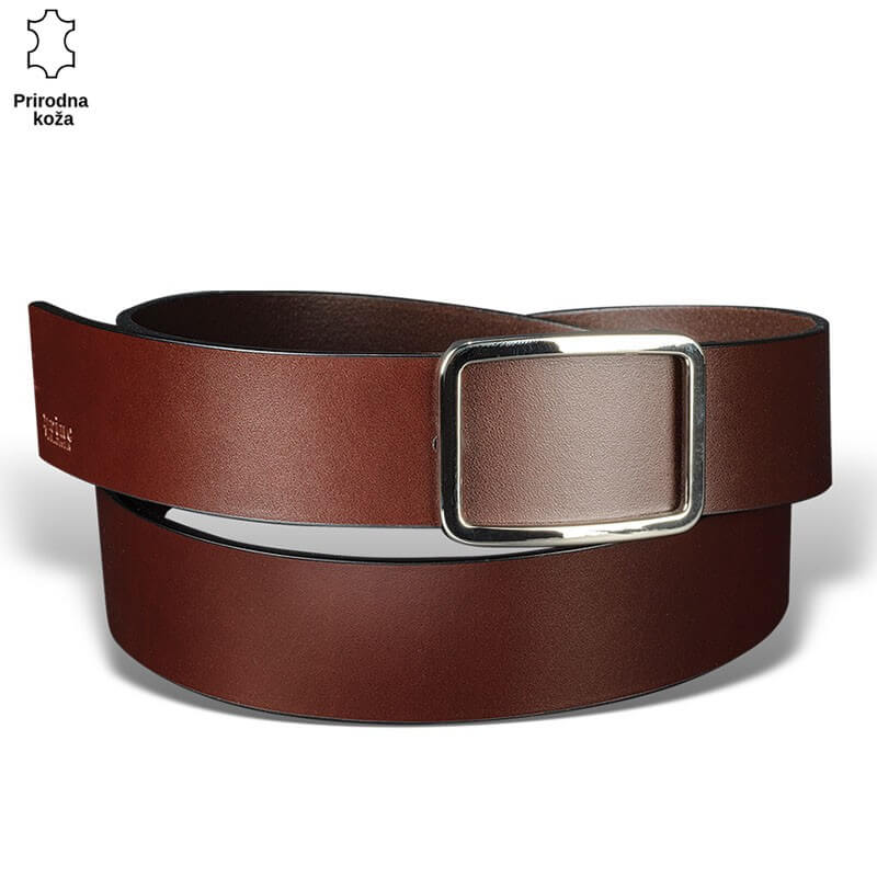p229-2-copy Braon kožni kaiš sa srebrnom kopčom