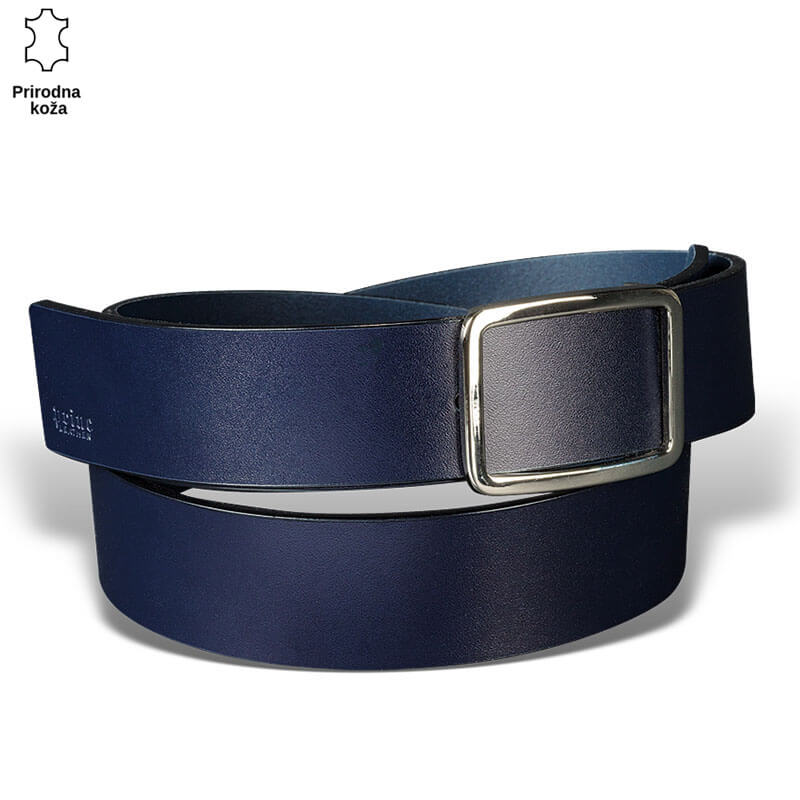 p229-3-copy Tamnoplavi kožni kaiš sa srebrnom kopčom