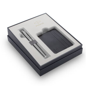 PARKER POKLON SET ROYAL IM BLACK CT - NALIVPERO + FUTROLA ZA PLATNE KARTICE