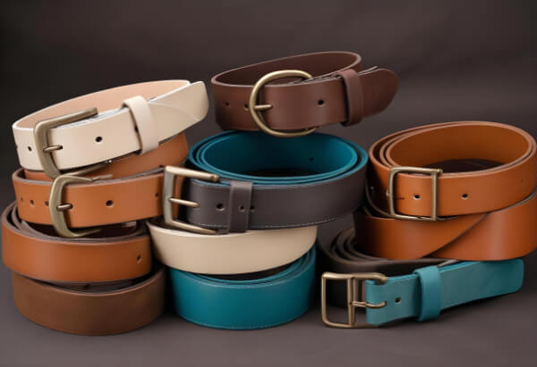 Kožni kaiševi postavljeni jedan na drugi