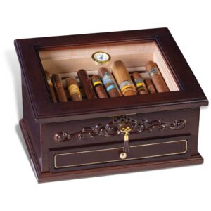 Hjumidor rustik, za cuvanje tompusa braon boje.