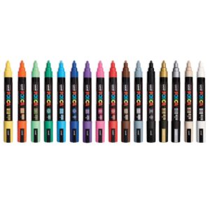 16 komada posca markera, 5M.