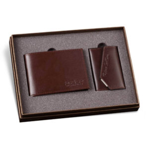Muški poklon set. Novčanik i futrola za ključeve.