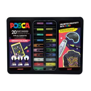 Groovy mix set posca markeri metalno pakovnaje od 20 komada markera