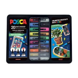 Posca Pop set od 20 markera, uni posca pop art gift 1/20 set