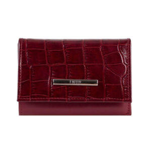 Falco ženski kožni novčanik bordo rebrasti