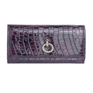 Ženski kozni novcanik falco 1548 tamno ljubicaste boje