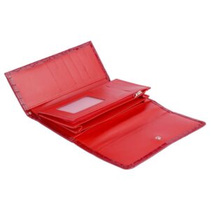 Falco kozni zenski novcanik 1555 otvoren crvene boje