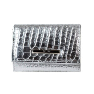 Falco ženski kožni novčanik srebrno sivo beli