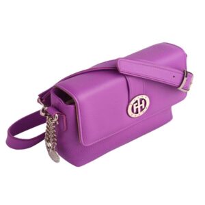 Kozna zenska torba falco 4078 sa strane ljubicaste boje