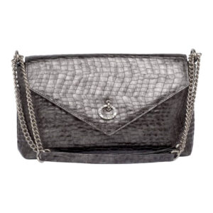 Ženska kozna torba falco 4064 sive boje