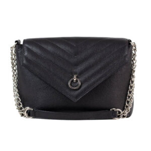 Ženska kozna torba falco 4064 crne boje