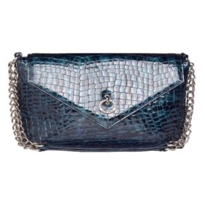 Ženska kozna torba falco 4064 plave boje