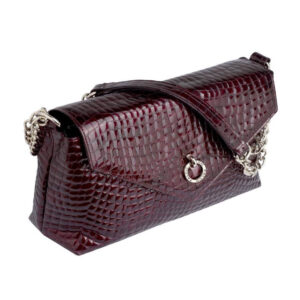 Ženska kozna torba falco 4064 bordo boje sa strane