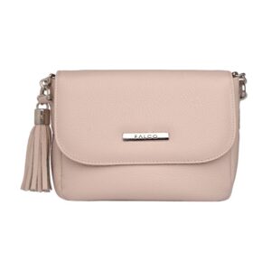 Falco house kozna zenska torbica svetlo roze boje