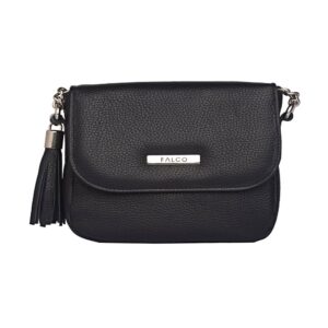 Falco house kozna zenska torbica crne boje