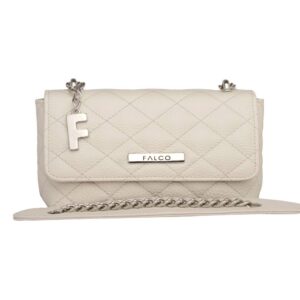 Falco house zenska kozna torba bež boje