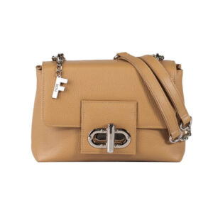 Falco house zenska kozna torba svetlo braon boje