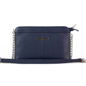 Kozna zenska torba falco house tamno teget boje