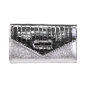 Zenski kozni novcanik falco house srebrne boje