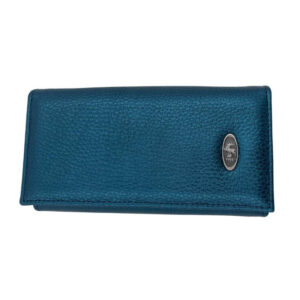Ivkovic kozni novcanik plave boje spreda