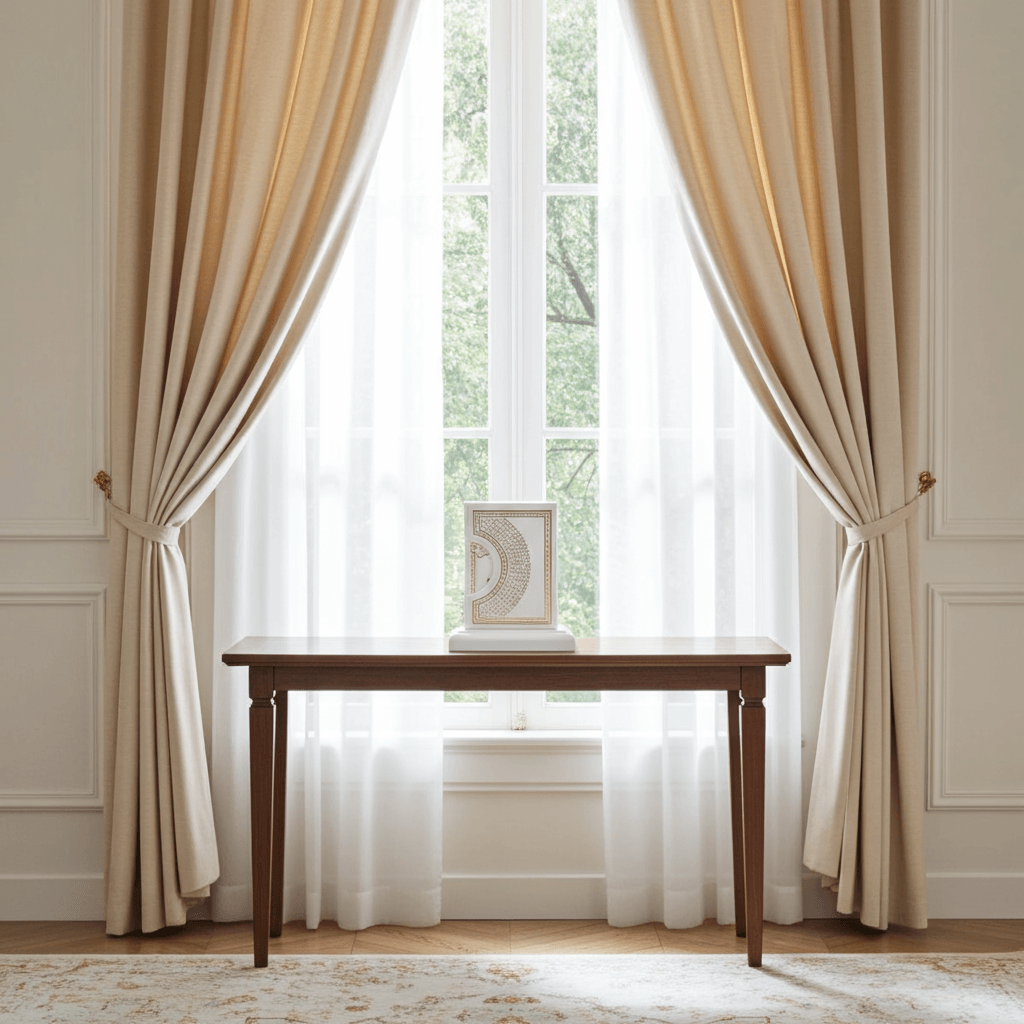 Biblija sa postoljem u dnevnoj sobi, bele boje, na stocicu