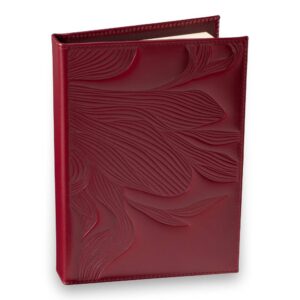 Servijeta sa rokovnikom u bordo boji, floral kolekcija, princ leather brenda