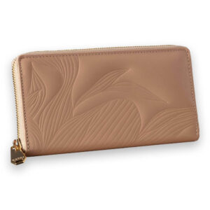 Ženski kožni novčanik floral kolekcije, bež boje.