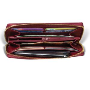 Floral novčanik ženski iznutra sa stvarima, karticama, novcanicama.